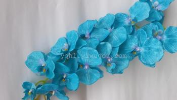 仿真花市场新宠 厂家直销13头压纹蝴蝶兰，打造高品质工艺礼品花卉